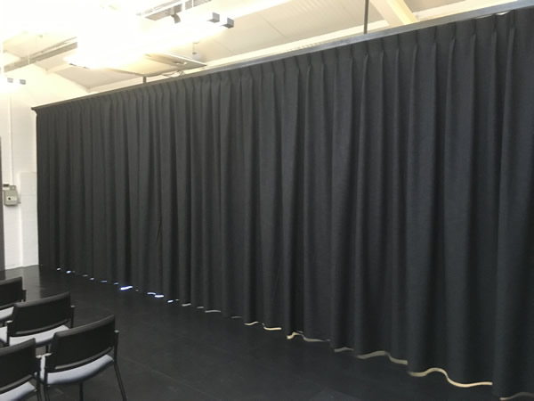 Black commercial curtains