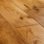 Close-up of oak timber flooring
