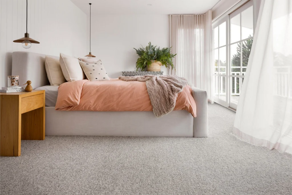 Alps wool carpet in Alpine installed in a room