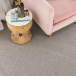 Alta wool carpet in Cliff installed in a room