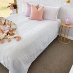 Boden wool carpet in Spencer installed in a room