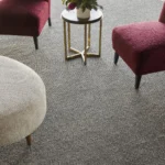 Brit wool carpet in Heather installed in a room
