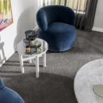 Callista nylon carpet in Bluster installed in a room