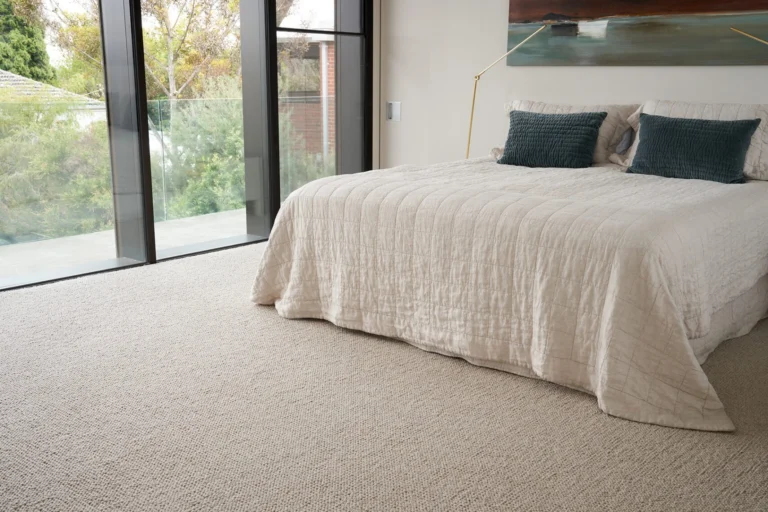 Coco wool carpet in Ellwood installed in a room