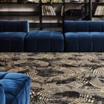 Encore woven carpet in Helical installed in a room