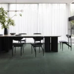 Era woven carpet in Year installed in a room