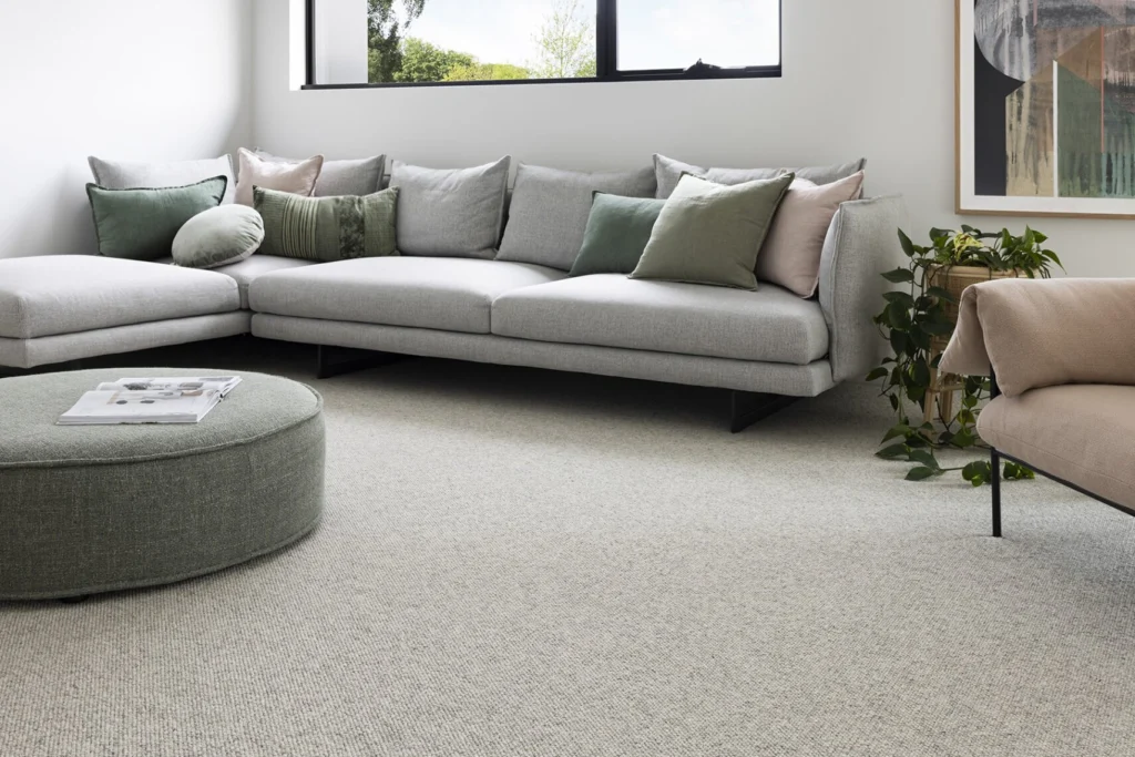 Jaro wool carpet in Arena installed in a room