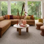 Mainland wool carpet in Walnut installed in a room