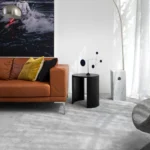 Melody nylon carpet in Lazer installed in a room
