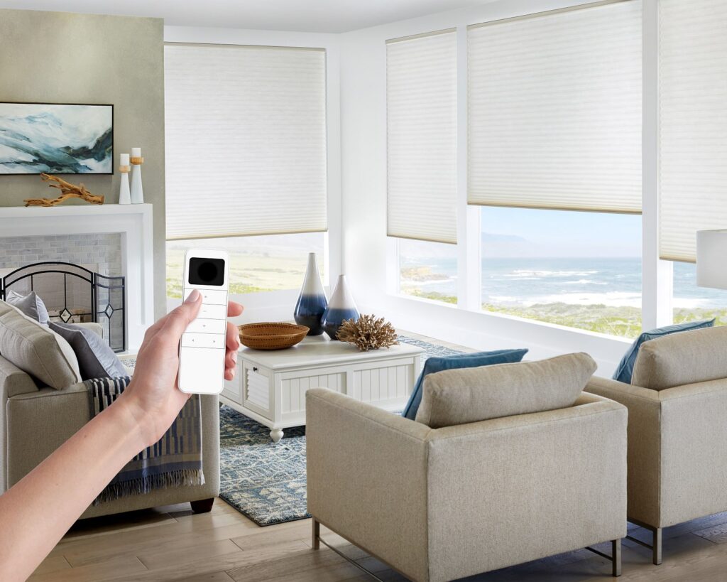 Motorised blinds operated by remote