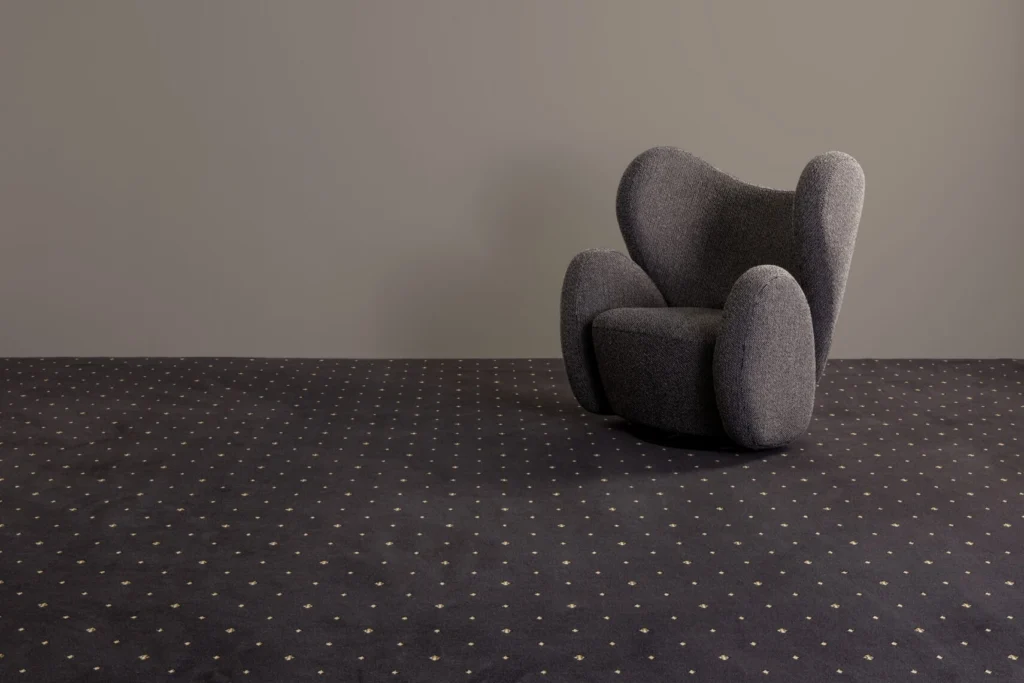 Palazzo woven carpet installed in a room