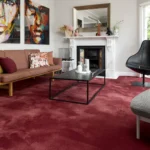 Plume nylon carpet in Poise installed in a room
