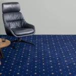 Royal Lily woven carpet in Majestic installed in a room