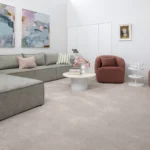 Sensation nylon carpet in Reverie installed in a room